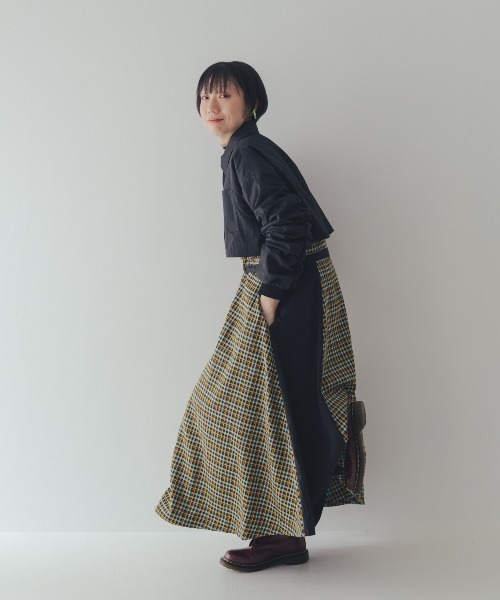 ワンピース チェックzipperジャケットワンピース | unica | 15