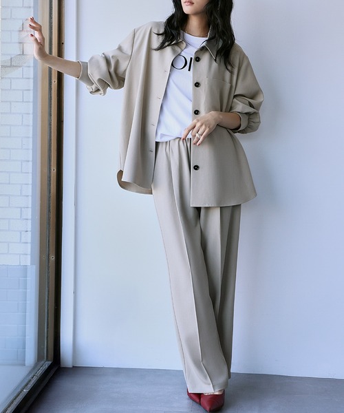 ELFRANK セットアップ セットアップ オーバーサイズ シャツジャケット