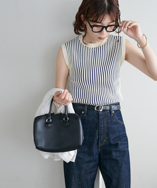 「DISCOAT」 ノースリーブニット FREE グリーン系その他 レディース_画像3