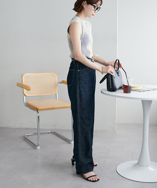 「DISCOAT」 ノースリーブニット FREE グリーン系その他 レディース_画像7