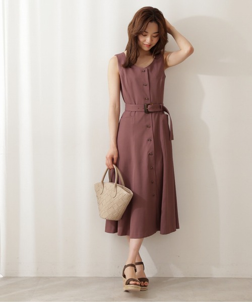 「PROPORTION BODY DRESSING」 ノースリーブワンピース SMALL ブルー レディース_画像2