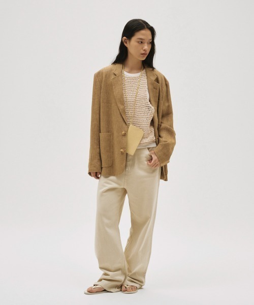 タンクトップ ノースリーブ Scallop Knit Tanktop レディースの画像