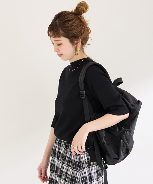 「B.C STOCK」 半袖ニット FREE アイボリー レディース_画像8