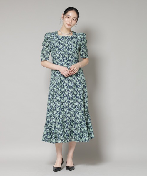 SHIPS troisiemeCHACO カット ジャカード ワンピース troisiemeCHACO（トロワズィエムチャコ） ワンピース troisieme chaco