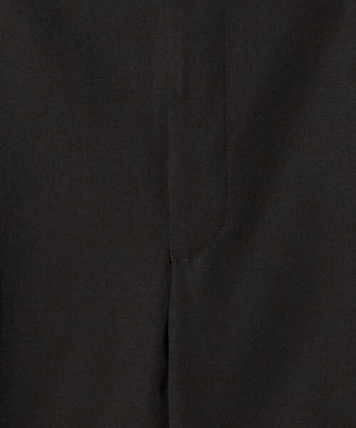 H BEAUTY & YOUTH ウーステッド 2プリーツワイドパンツ ブラック H＞ウーステッド 2プリーツ ワイドパンツ（スラックス）｜H