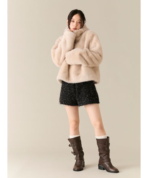 LILY BROWN（リリーブラウン） パンツ ニットショートパンツ