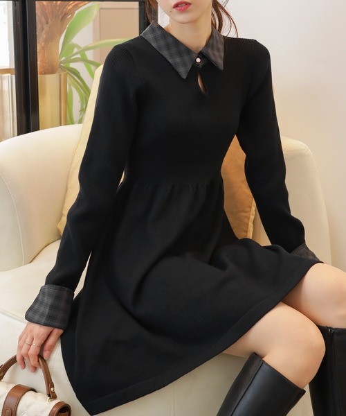 ゆんほ① pumpkin port（パンプキンポート） ニット セーター クレリック ニット