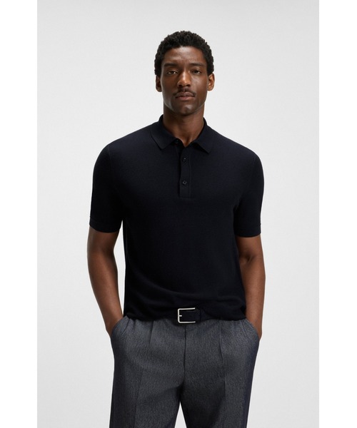 BOSS（HUGO BOSS） ポロシャツ レギュラーフィット ニットポロシャツ