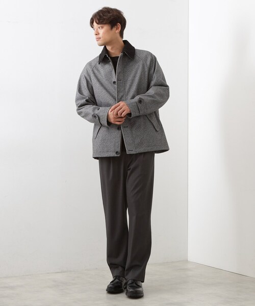 THE SHOP TK ブルゾン アウター 2通りの着こなしができる ウーリック