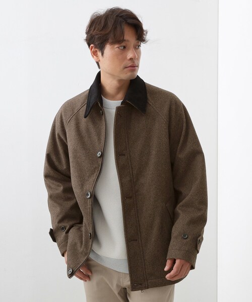 THE SHOP TK ブルゾン アウター 2通りの着こなしができる ウーリック 