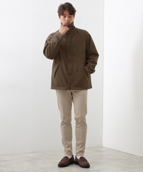 THE SHOP TK ブルゾン アウター 2通りの着こなしができる ウーリック 