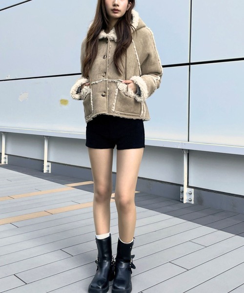 3.3 FIELD TRIP ムートンコート ボアコート 3.3 Field Trip／ムートン