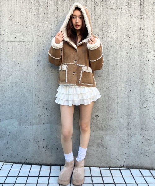 3.3 FIELD TRIP ムートンコート ボアコート 3.3 Field Trip／ムートン