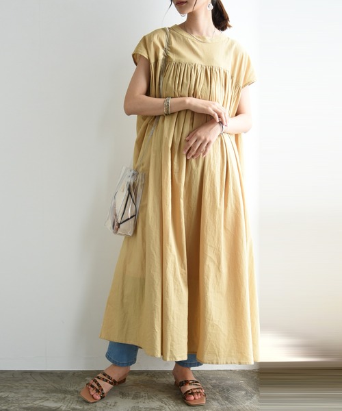 「and it_」 半袖ワンピース M ブラック レディース_画像2