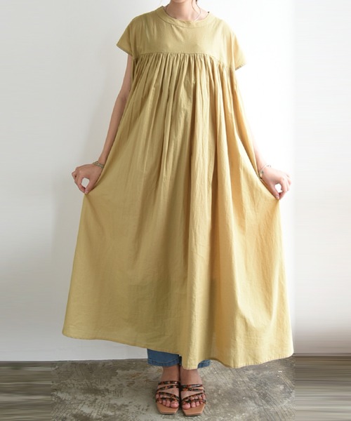 「and it_」 半袖ワンピース M ブラック レディース_画像7