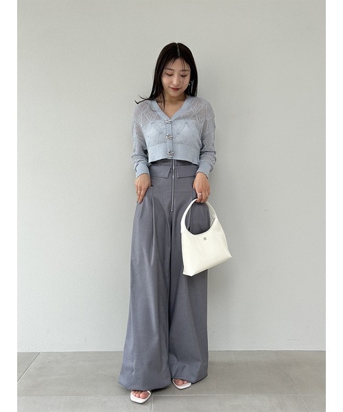 SNIDEL（スナイデル） ニットカーディガン FREE アイボリー レディース