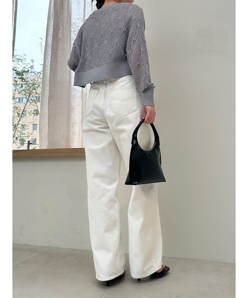 STONE  スナイデルニット カーディガン SNIDEL（スナイデル） ニットカーディガン FREE アイボリー レディース