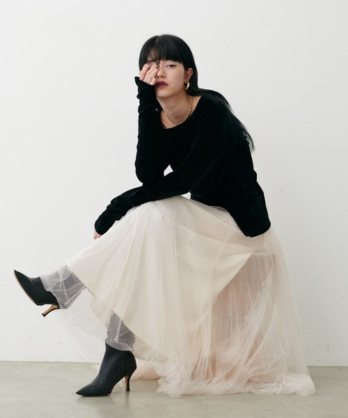 LARUTA（ラルータ） スカート 「LARUTA」ボリュームチュールスカート