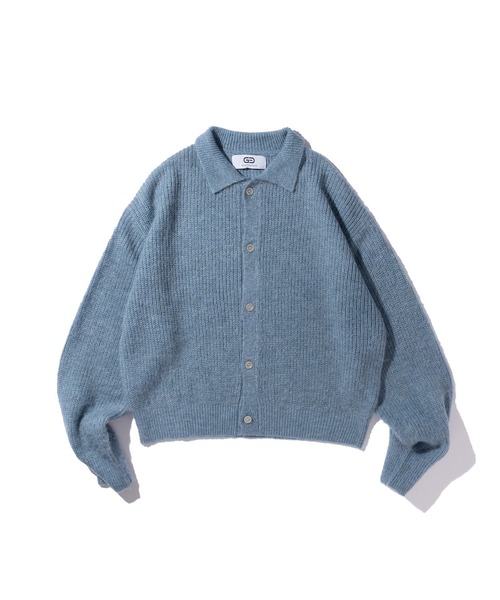 GOAT ESSENCE セーター ニット MOHAIR KNIT POLO SHIRT メンズ