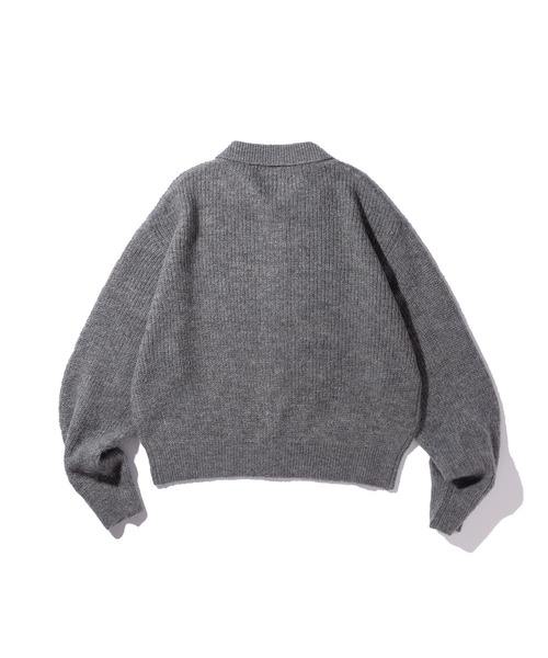 GOAT ESSENCE セーター ニット MOHAIR KNIT POLO SHIRT メンズ