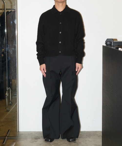 GOAT ESSENCE セーター ニット MOHAIR KNIT POLO SHIRT メンズ