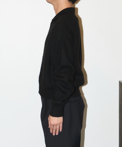 GOAT ESSENCE セーター ニット MOHAIR KNIT POLO SHIRT メンズ