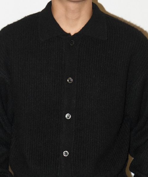 GOAT ESSENCE セーター ニット MOHAIR KNIT POLO SHIRT メンズ