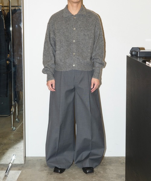 GOAT ESSENCE セーター ニット MOHAIR KNIT POLO SHIRT メンズ