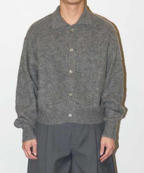 GOAT ESSENCE セーター ニット MOHAIR KNIT POLO SHIRT メンズ