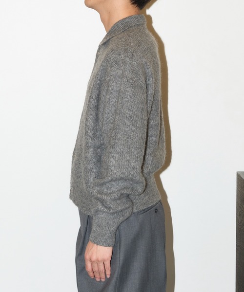 GOAT ESSENCE セーター ニット MOHAIR KNIT POLO SHIRT メンズ