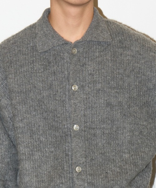 GOAT ESSENCE セーター ニット MOHAIR KNIT POLO SHIRT メンズ