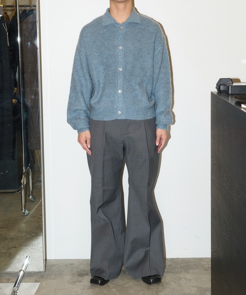 GOAT ESSENCE セーター ニット MOHAIR KNIT POLO SHIRT メンズ 