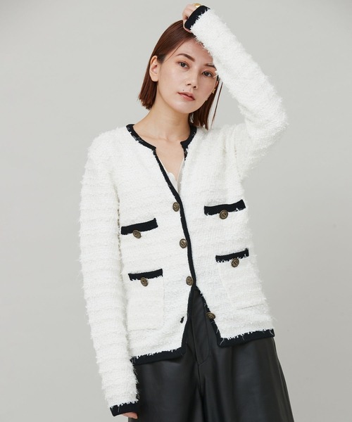 Curensology（カレンソロジー） ニットカーディガン FREE ホワイト