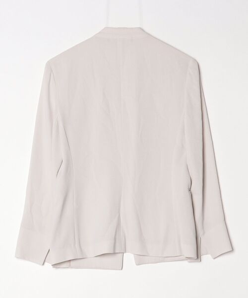 「theory luxe」 ノーカラージャケット 40 グレー レディース_画像2