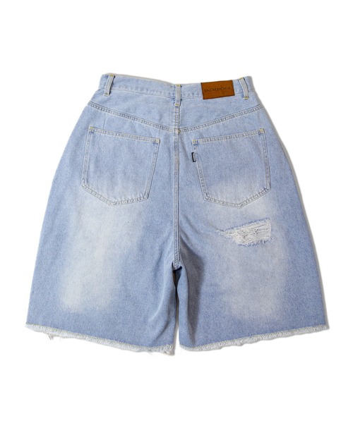 「JACKROSE」 デニムハーフパンツ L サックスブルー メンズ_画像2