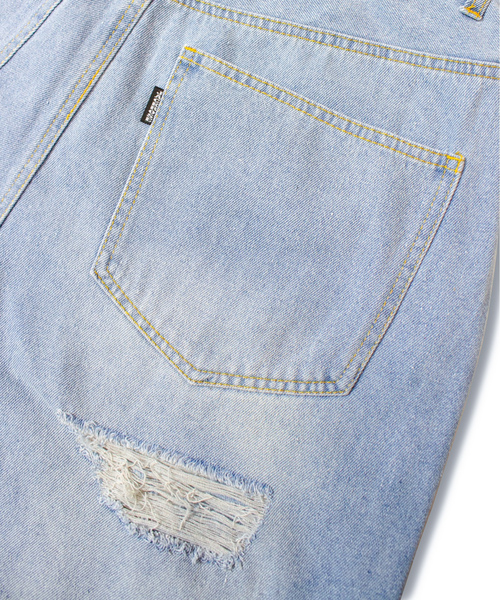 「JACKROSE」 デニムハーフパンツ L サックスブルー メンズ_画像9
