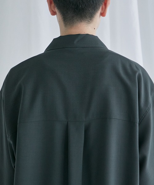 「PUBLIC TOKYO」 半袖シャツ 1 ブラウン メンズ_画像3