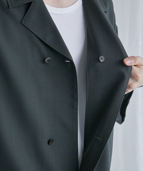 「PUBLIC TOKYO」 半袖シャツ 1 ブラウン メンズ_画像4