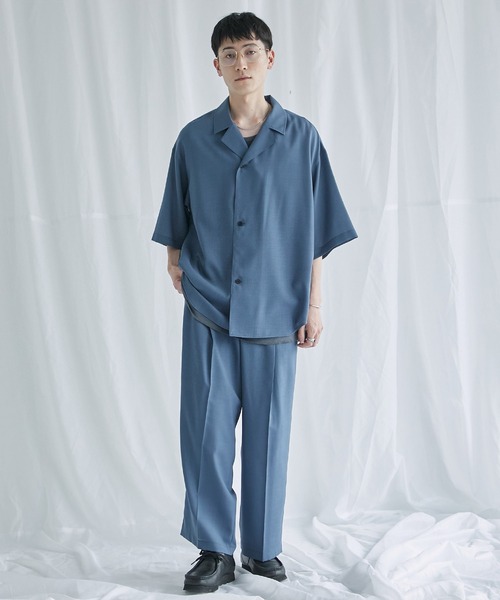 「PUBLIC TOKYO」 半袖シャツ 1 ブラウン メンズ_画像8