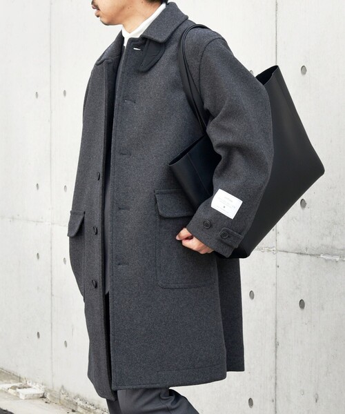 SHIPS any 「SHIPS any」 ステンカラーコート MEDIUM ネイビー メンズ