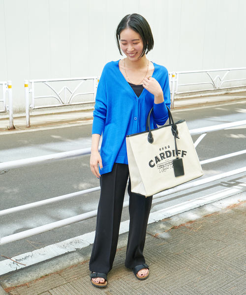 「B.C STOCK」 ニットカーディガン FREE ピンク レディース_画像6