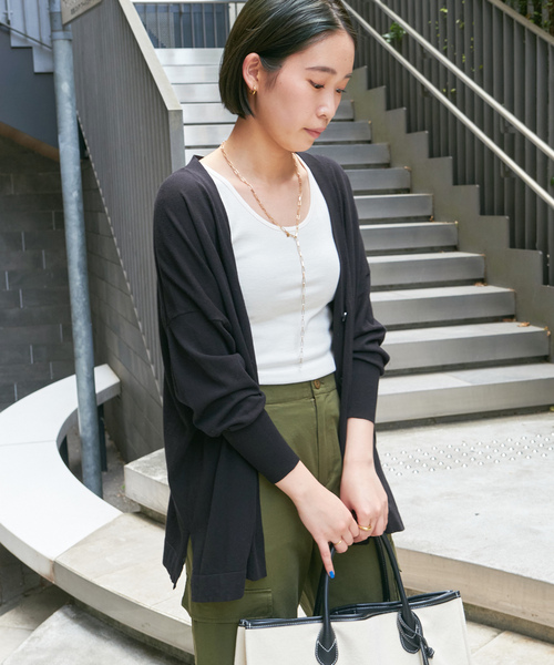 「B.C STOCK」 ニットカーディガン FREE ピンク レディース_画像7