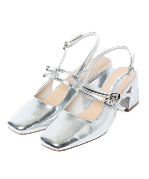 「R&E」 フラットパンプス 22.5cm アイボリー レディース_画像5