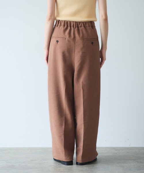 yuni パンツ Linen/Polyester wide パンツ レディース : ZOZOTOWN