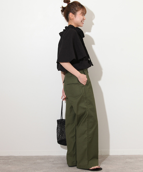 「JOURNAL STANDARD relume」 半袖カットソー FREE ブラック レディース_画像3