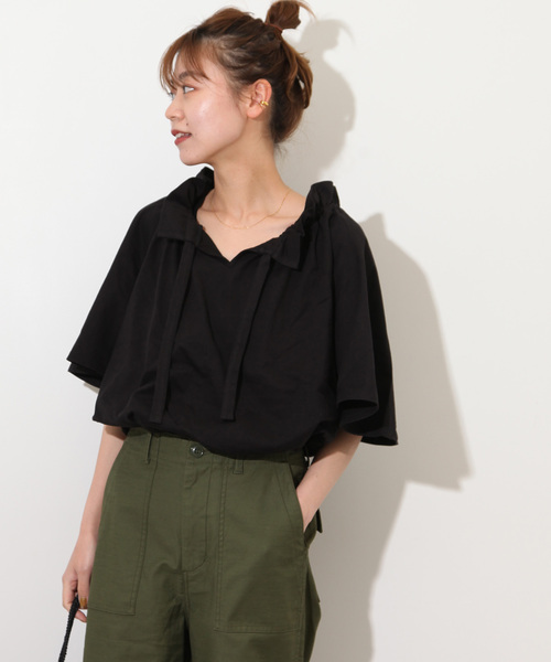 「JOURNAL STANDARD relume」 半袖カットソー FREE ブラック レディース_画像5