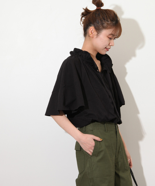 「JOURNAL STANDARD relume」 半袖カットソー FREE ブラック レディース_画像6