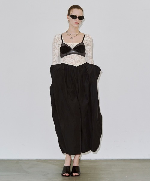 JOSE MOON（ジョゼムーン） ワンピース COWL TUCK LACE DRESS/カウル