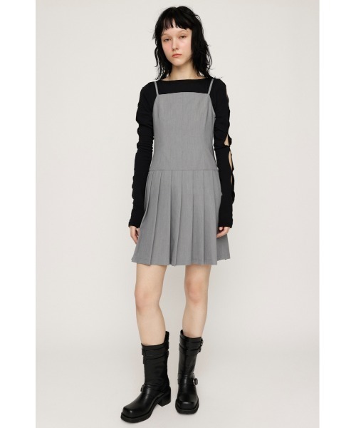 「SLY」 キャミソールワンピース FREE 杢グレー レディース_画像9