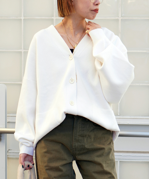 EVERYDAY I LIKE. カーディガン コットンカシミヤリラックス